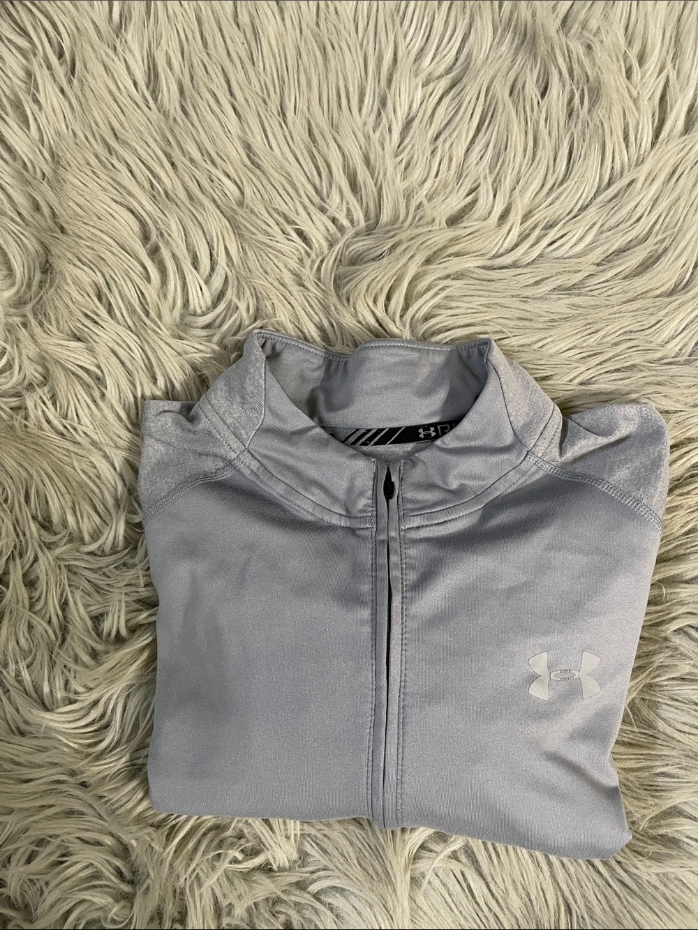 Under Armour Women's Light Gray Zip-Up Training Jacket